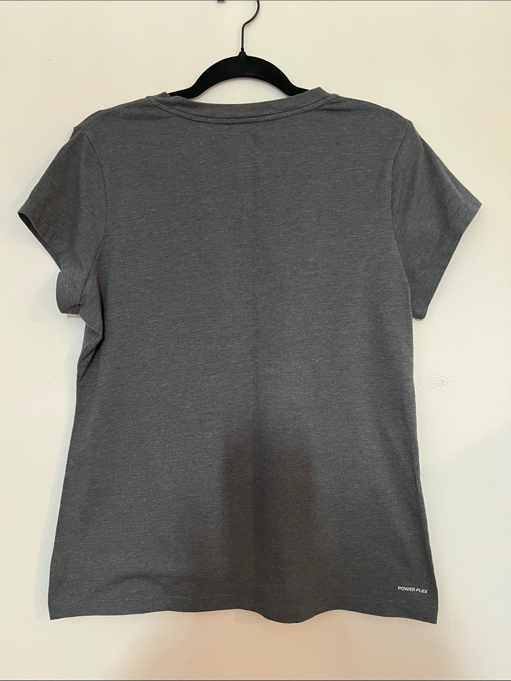 Champion XL Women's Charcoal Power FlexV-Neck Short Sleeve Tee - Picture 5 of 5
